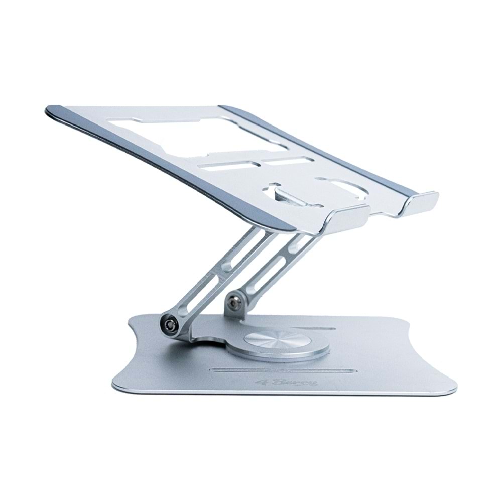 Alüminyum Laptop Standı 360° Döner, Ergonomik ve Yükseklik Ayarlı GRİ