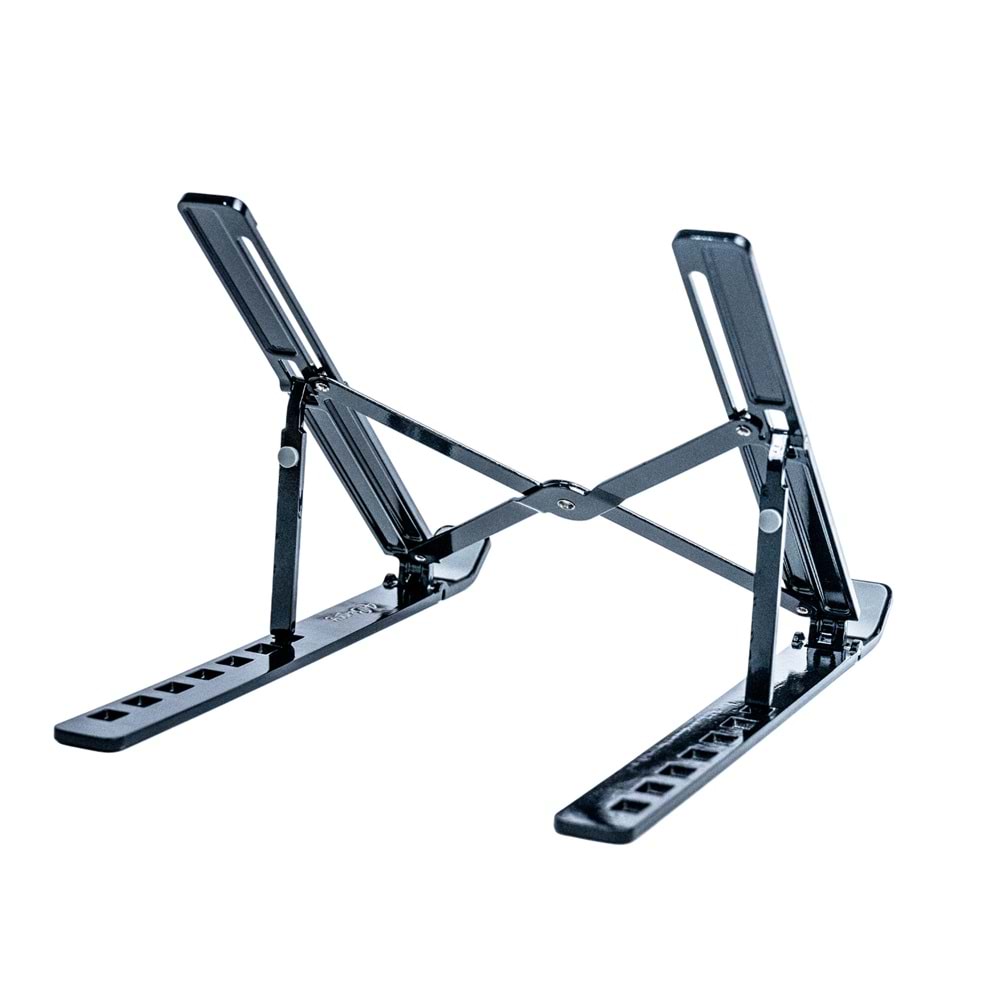 Katlanabilir Laptop Standı Ergonomik, Ayarlanabilir ve Taşınabilir SIYAH
