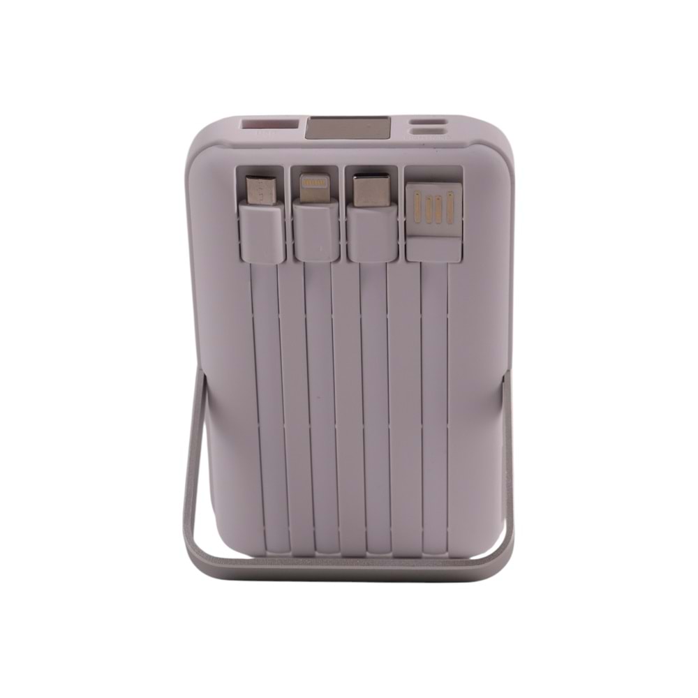 10.000mAh Powerbank – 22.5W Hızlı Şarj Destekli, Kompakt ve Şık Tasarım, Beyaz