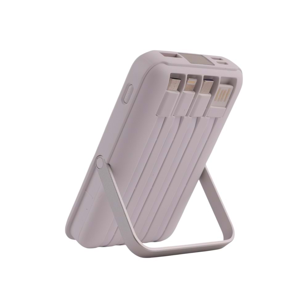 10.000mAh Powerbank – 22.5W Hızlı Şarj Destekli, Kompakt ve Şık Tasarım, Beyaz