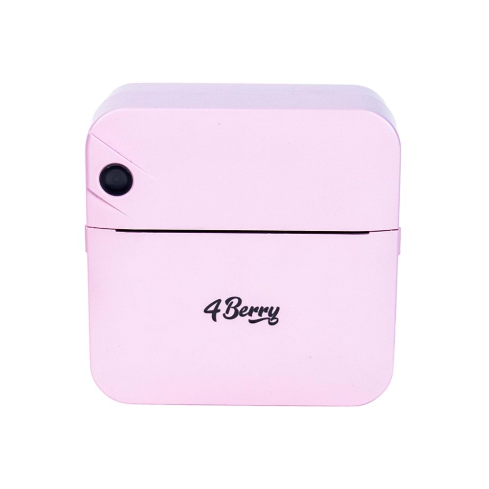 Kablosuz Mini Yazıcı – Bluetooth Termal Etiket ve Not Yazıcı, Kompakt Taşınabilir Tasarım, Pembe