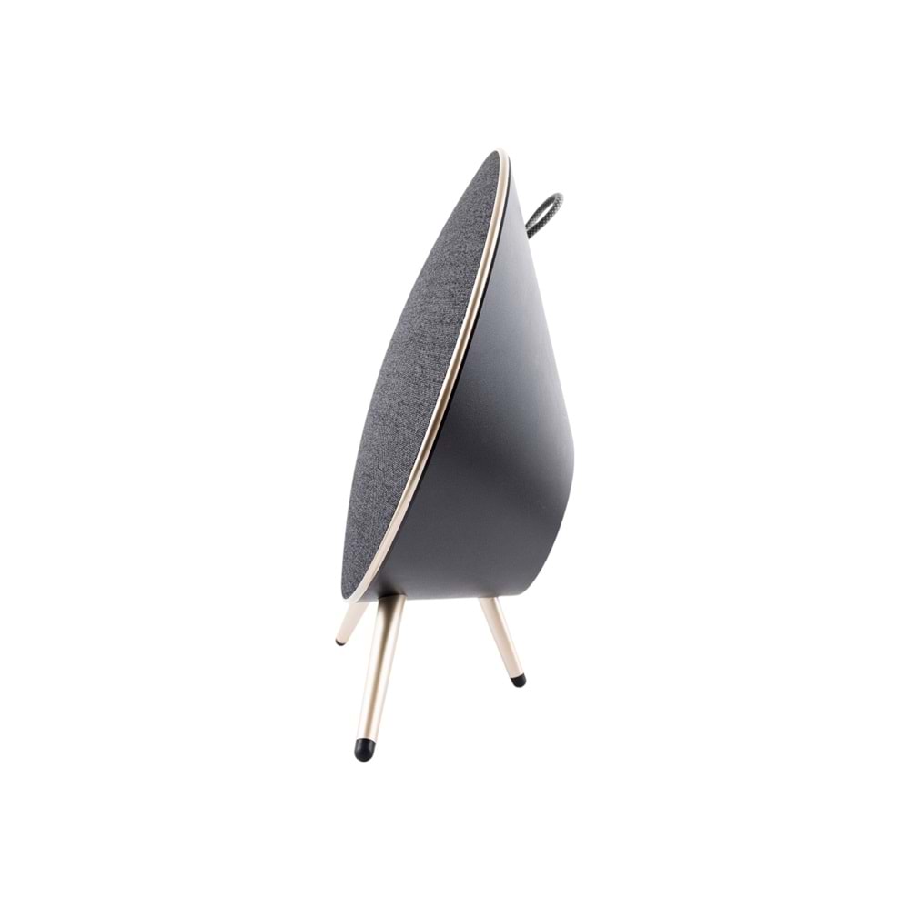 4Berry SPE-02G Siyah UFO Air Bluetooth Hoparlör – 80 W, Kablosuz, Modern Tasarım