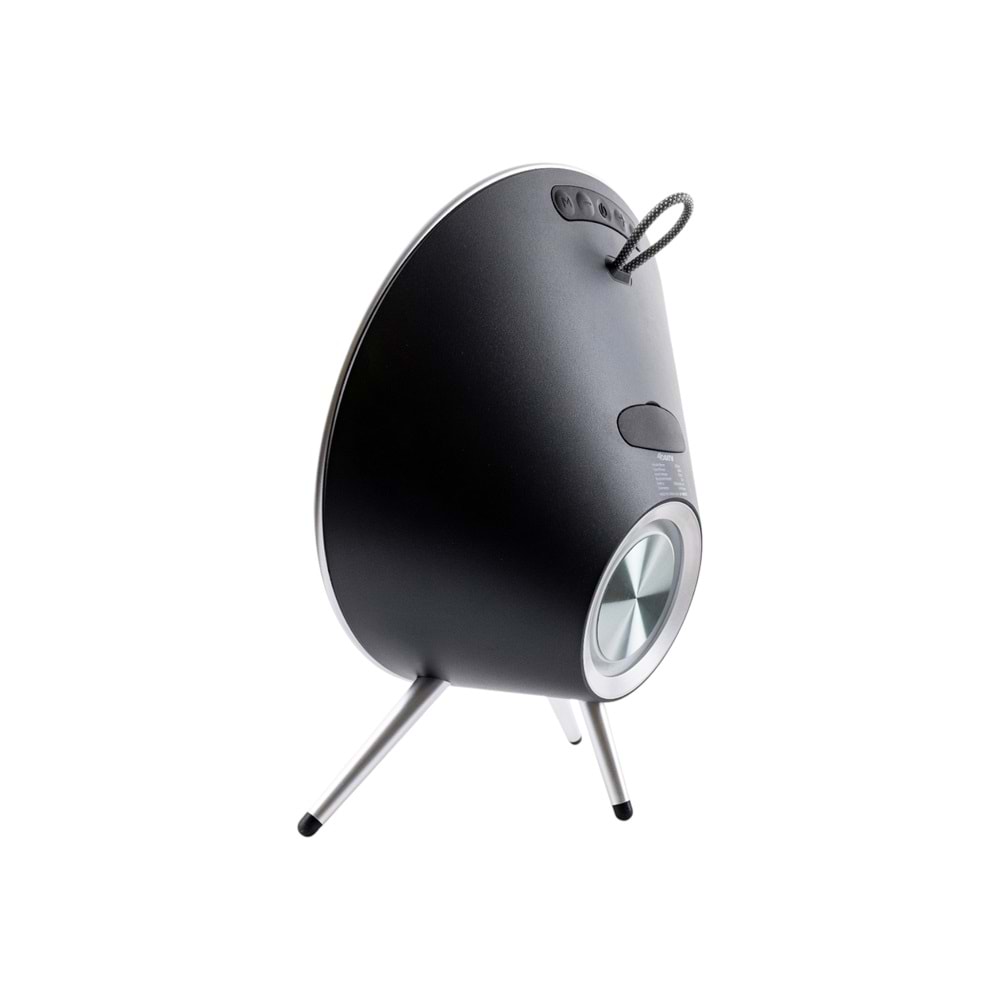 4Berry SPE-02G Gri UFO Air Bluetooth Hoparlör – 80 W, Kablosuz, Modern Tasarım