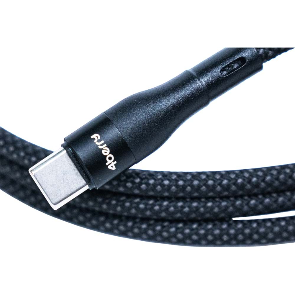 4Berry BMUC-03 Siyah Manyetik USB-A›C Kablo – 2 m, Süper Hızlı Şarj