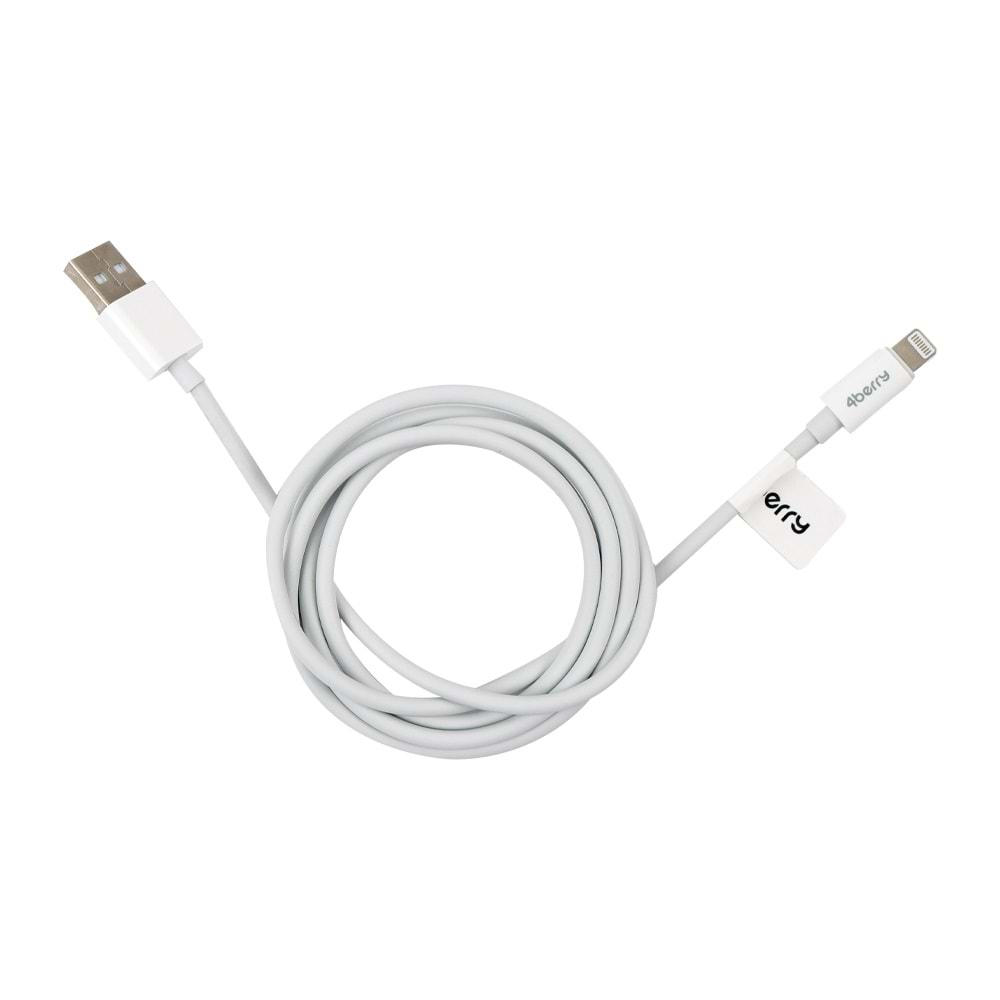 USB-A to Lightning 2.4 A Hızlı Şarj Kablosu ve Veri Kablosu 1.2 M BEYAZ