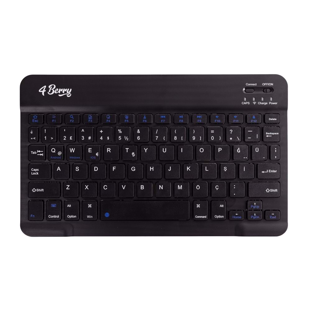 Kablosuz Klavye Mouse ve Stand Seti + Ayarlanabilir Telefon Standı SIYAH