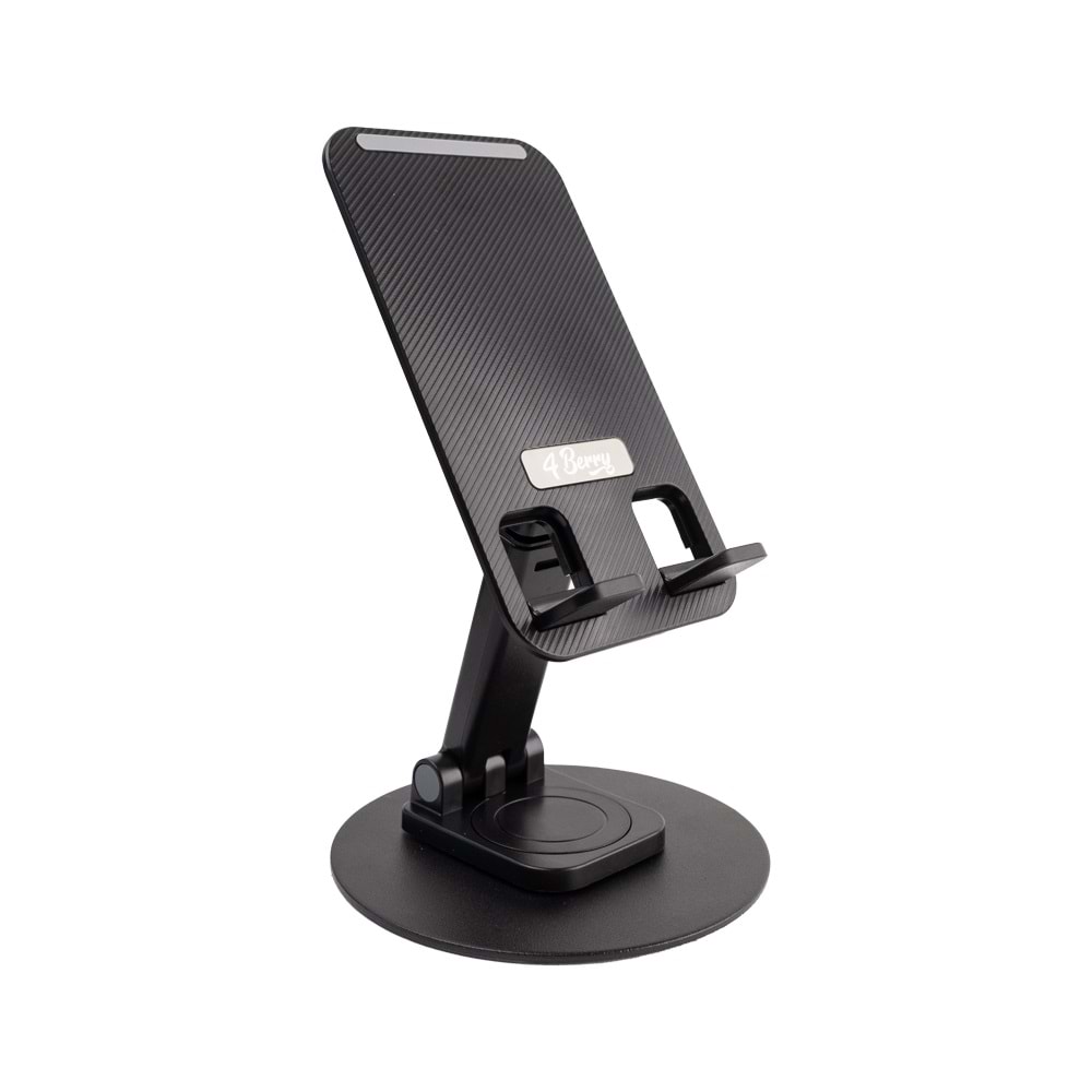 Kablosuz Klavye Mouse ve Stand Seti + Ayarlanabilir Telefon Standı SIYAH