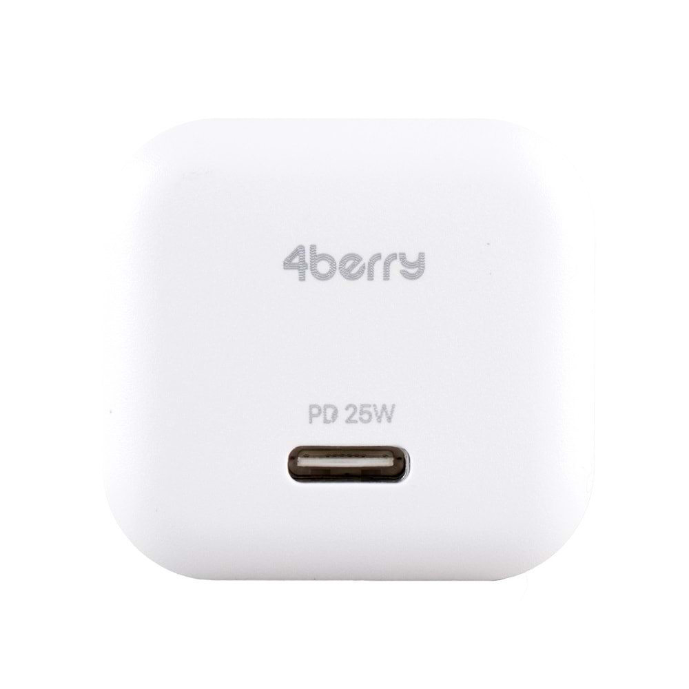 AS74 25W PD 3A Type-C Çıkışlı Şarj Adaptörü Başlık Beyaz