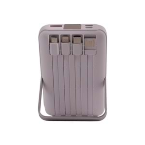 10.000mAh Powerbank – 22.5W Hızlı Şarj Destekli, Kompakt ve Şık Tasarım, Beyaz
