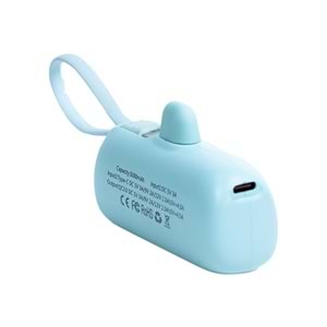 5.000mAh Mini Powerbank – 22.5W Hızlı Şarj, Lightning Girişli, Taşınabilir Şık Tasarım, Yeşil