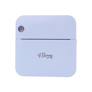 Kablosuz Mini Yazıcı – Bluetooth Termal Etiket ve Not Yazıcı, Kompakt Taşınabilir Tasarım, Mavi