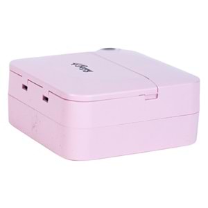 Kablosuz Mini Yazıcı – Bluetooth Termal Etiket ve Not Yazıcı, Kompakt Taşınabilir Tasarım, Pembe