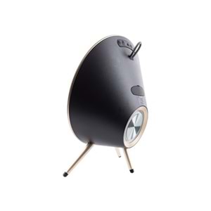 4Berry SPE-02G Siyah UFO Air Bluetooth Hoparlör – 80 W, Kablosuz, Modern Tasarım