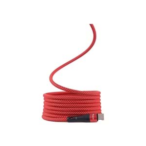 BMLC-02 Kirmizi Manyetik 1,5 m Hızlı Şarj Kablosu – Type-C - Lightning, 3 A