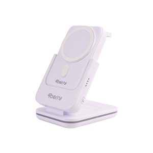 BWLm01B Beyaz Powerbank & Stand – 5-in-1, 10 000 mAh, 20 W Hızlı Şarj
