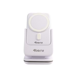 BWLm01B Beyaz Powerbank & Stand – 5-in-1, 10 000 mAh, 20 W Hızlı Şarj