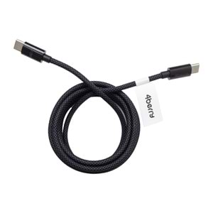 Type-C to Type-C Örgülü 60W Süper Hızlı Şarj Kablosu ve Veri Kablosu 1.2 M