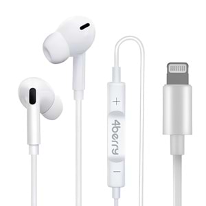 PC02 KABLOLU KULAKLIK PLASTIK BAŞLIK LIGHTNING BEYAZ