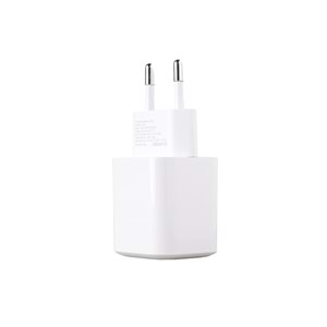 AS74 25W PD 3A Type-C Çıkışlı Şarj Adaptörü Başlık Beyaz