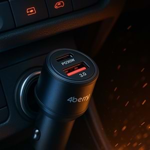 BS01 48W Metal Hızlı Araç Şarj Cihazı | Çift USB PD & QC 3.0 Destekli, Dayanıklı ve Kompakt Tasarım