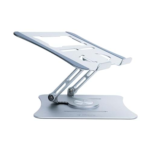 Alüminyum Laptop Standı 360° Döner, Ergonomik ve Yükseklik Ayarlı GRİ
