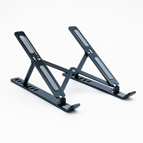 Katlanabilir Laptop Standı Ergonomik, Ayarlanabilir ve Taşınabilir SIYAH