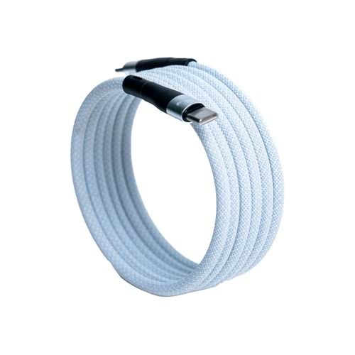 KS-CL01 Beyaz Manyetik USB-C-Lightning Kablosu – 1 m, Süper Hızlı Şarj