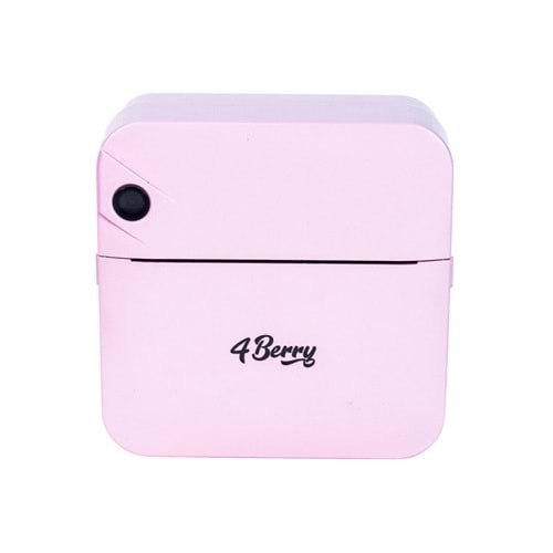 Kablosuz Mini Yazıcı – Bluetooth Termal Etiket ve Not Yazıcı, Kompakt Taşınabilir Tasarım, Pembe