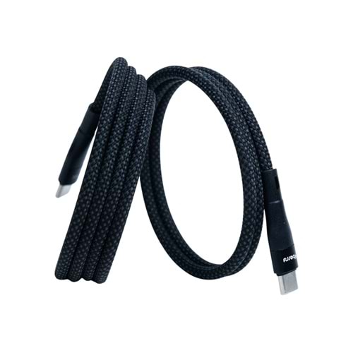 Manyetik 100W Type-C to Type-C Süper Hızlı Şarj ve Veri Kablosu 1 M SIYAH