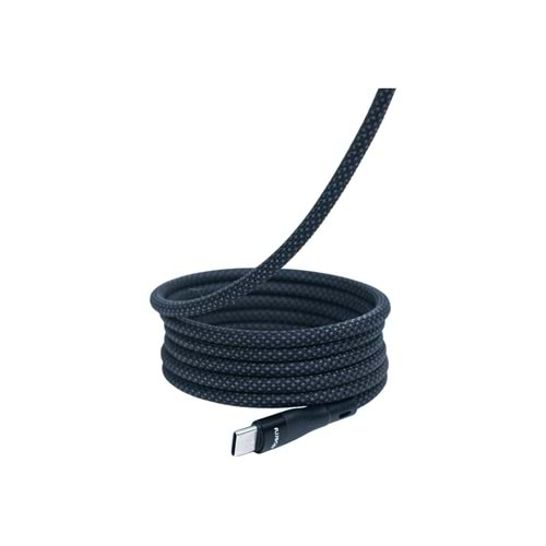 Manyetik 100W Type-C to Type-C Süper Hızlı Şarj ve Veri Kablosu 2 M SIYAH