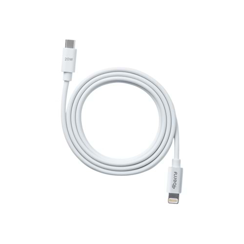 Type-C to Lightning 20W Hızlı Şarj Kablosu ve Veri Kablosu 1.2 M BEYAZ