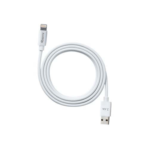 USB-A to Lightning 2.4 A Hızlı Şarj Kablosu ve Veri Kablosu 1.2 M BEYAZ