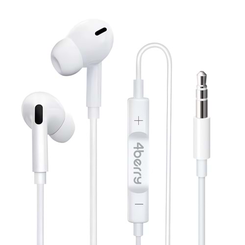 PC03 KABLOLU KULAKLIK PLASTIK BAŞLIK JACK 3.5 BEYAZ