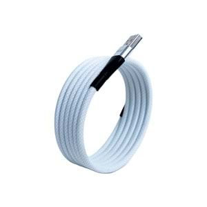 KS-AC01 Beyaz Manyetik USB-C-USB-A Kablo – 1 m, Süper Hızlı Şarj