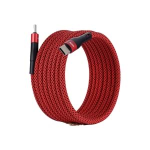 Manyetik 100W Type-C to Type-C Süper Hızlı Şarj ve Veri Kablosu 1 M KIRMIZI