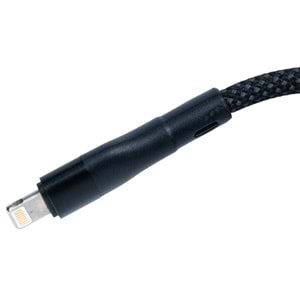BMLC-02 Siyah Manyetik 1,5 m Hızlı Şarj Kablosu – Type-C - Lightning, 3 A