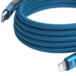 Manyetik USB-A to Type-C Süper Hızlı Şarj ve Veri Kablosu 1.5 M MAVI