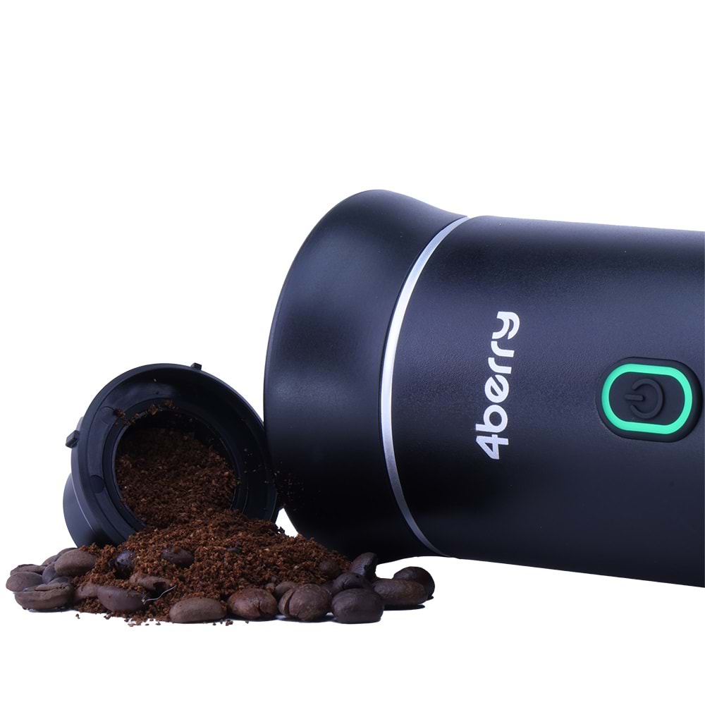 KMPRO Taşınabilir Kahve Makinesi – USB Şarjlı, Kapsül ve Öğütülmüş Kahve Uyumlu, Demleme Siyah