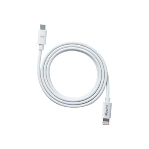 Type-C to Lightning 20W Hızlı Şarj Kablosu ve Veri Kablosu 1.2 M BEYAZ