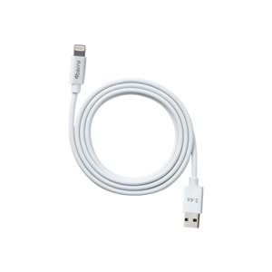 USB-A to Lightning 2.4 A Hızlı Şarj Kablosu ve Veri Kablosu 1.2 M BEYAZ